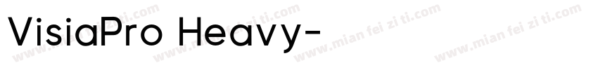 VisiaPro Heavy字体转换